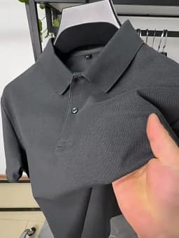 100% Pure Cotton Summer New Men's Short-Sleeved Polo Shirt, Comfortable and Breathable High-End Brand Designer Embroidered T-Shi