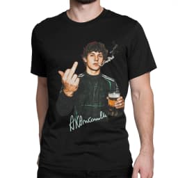 Andrea Kimi Antonelli Smoking and Drinking Beer T-Shirts for 100% Cotton T Shirt Short Sleeve Tee Shirt Plus Size Clothes
