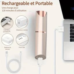 2-in-1 Facial and Eyebrow Trimmer: A Rechargeable Painless Facial Eyebrow Shaver for the Face, Lips, and Body