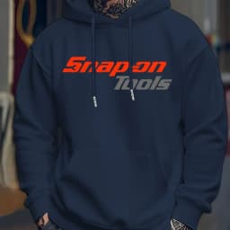 2026 Men's Casual Hoodie with Eye-catching Pattern "SNAP ON TOOLS" Regular Style Hoodie