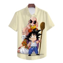 Summer Vegeta Theme Hawaiian Shirt Men Dragon Ball Shirt Men Clothes Fashion Tops