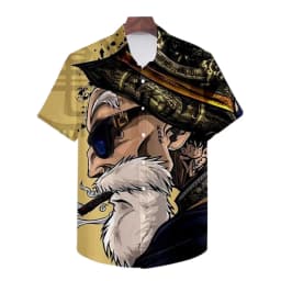 Summer Vegeta Theme Hawaiian Shirt Men Dragon Ball Shirt Men Clothes Fashion Tops