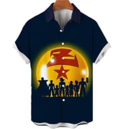 Summer Vegeta Theme Hawaiian Shirt Men Dragon Ball Shirt Men Clothes Fashion Tops