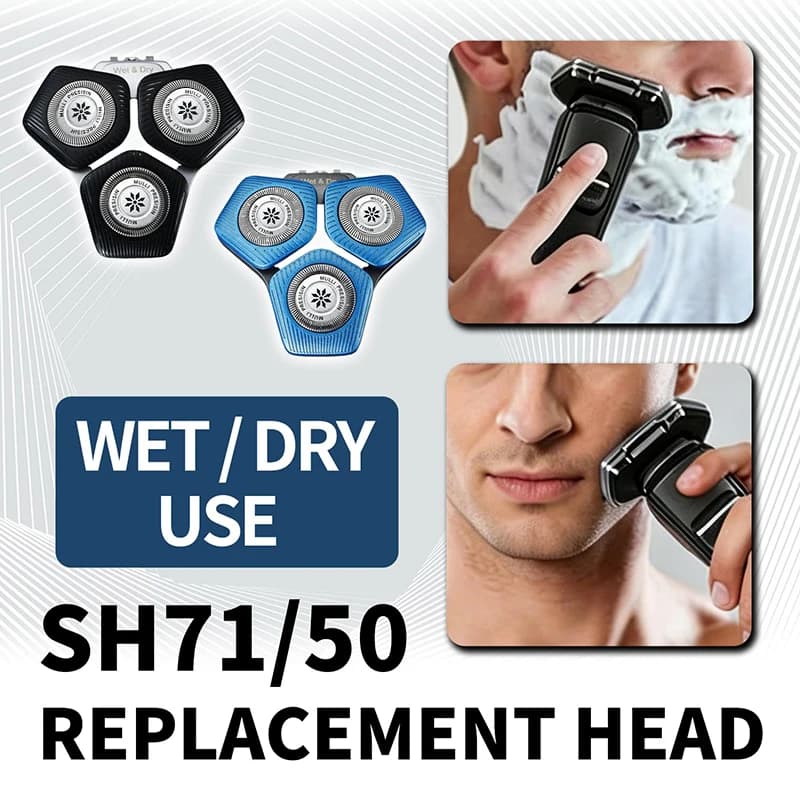 Professional SH71/50 Replacement Shaving Heads Compatible with Philips Shavers Series S5000 (S5XXX) S7000 (S7XXX)