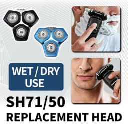 Professional SH71/50 Replacement Shaving Heads Compatible with Philips Shavers Series S5000 (S5XXX) S7000 (S7XXX)