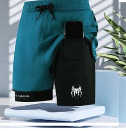 Men Running Shorts Gym Sports 2 in 1 Camo Quick Dry Workout Training Gym Fitness Jogging Short Sweatpants Summer Men Sportswear