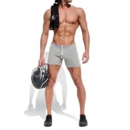Summer Men's Casual Breathable Drawstring Shorts Solid-color Swimwear for Running Sports Surfing Beach And Vacation