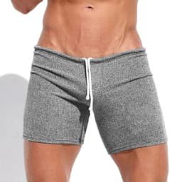Summer Men's Casual Breathable Drawstring Shorts Solid-color Swimwear for Running Sports Surfing Beach And Vacation