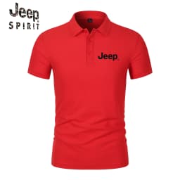 Jeep Summer Polo Shirt T-Shirt - Summer Casual Short-Sleeved Breathable Golf Sport Shirt - Fashion Streetwear