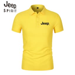 Jeep Summer Polo Shirt T-Shirt - Summer Casual Short-Sleeved Breathable Golf Sport Shirt - Fashion Streetwear