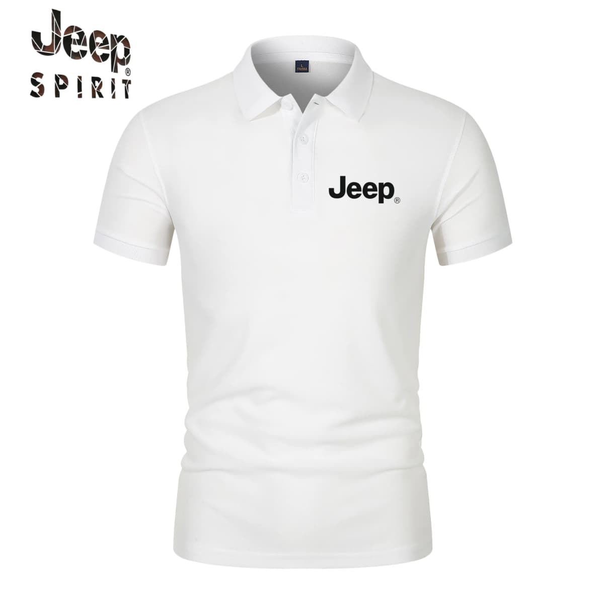 Jeep Summer Polo Shirt T-Shirt - Summer Casual Short-Sleeved Breathable Golf Sport Shirt - Fashion Streetwear