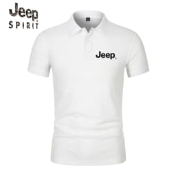 Jeep Summer Polo Shirt T-Shirt - Summer Casual Short-Sleeved Breathable Golf Sport Shirt - Fashion Streetwear