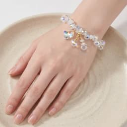 Designer Summer Fresh Crystal Bracelet for Women, Korean Fashion Light Luxury Bracelet, Gift for Best Friends, Wrist Accessory