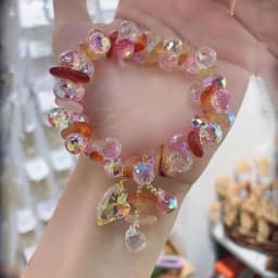 Designer Summer Fresh Crystal Bracelet for Women, Korean Fashion Light Luxury Bracelet, Gift for Best Friends, Wrist Accessory