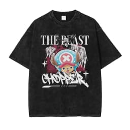 2026 Anime ONE PIECE Anime Nika Luffy Printed T-shirt Men's and Women's Washed T-shirt High Quality Vintage Cotton T-shirt Tops