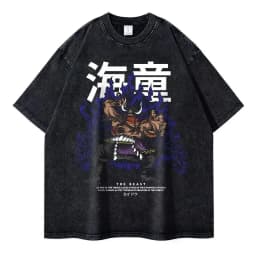 2026 Anime ONE PIECE Anime Nika Luffy Printed T-shirt Men's and Women's Washed T-shirt High Quality Vintage Cotton T-shirt Tops