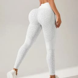 Women Leopard Print Leggings Seamless Knited Yoga Pants High Elastic Sexy Hip Liftting Workout Running Fitness Pants