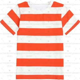 Girl's T-Shirt Rainbow Stripe Summer Casual Short Sleeve Tees Round Neck Kids Top Outdoor Adult Children's Clothing T-shirt