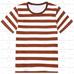 Girl's T-Shirt Rainbow Stripe Summer Casual Short Sleeve Tees Round Neck Kids Top Outdoor Adult Children's Clothing T-shirt