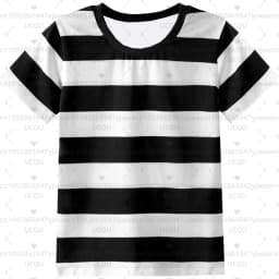 Girl's T-Shirt Rainbow Stripe Summer Casual Short Sleeve Tees Round Neck Kids Top Outdoor Adult Children's Clothing T-shirt