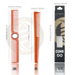 2Pc New Pro Barber Haircut Combs Set For Men Spinning Dual-Sided Wide Fine Tooth Combs Anti-static Taper Comb Styling Tools