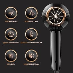 New High-Power Quick Drying Hair Dryer For Home Use, Hair Salon, Cool Hot Air, Blue Light Hair Care Dryer, 220V