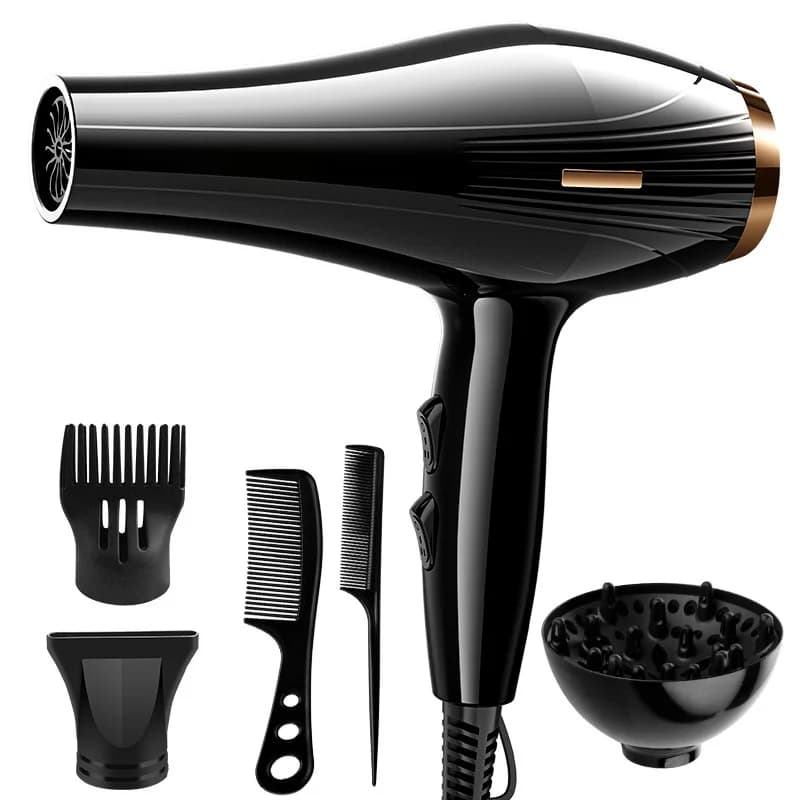 New High-Power Quick Drying Hair Dryer For Home Use, Hair Salon, Cool Hot Air, Blue Light Hair Care Dryer, 220V