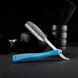 Japanese Manual Folding Hair Razor Holder Stainless Steel Shaving Eyebrow Knife for Feather Blade Hairdressing Tool
