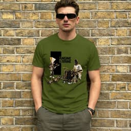 Angine De Poitrine T-Shirt for Men Rock Funny 100% Cotton Tee Shirt Round Neck Short Sleeve T Shirt Original Clothing