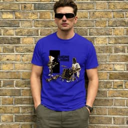 Angine De Poitrine T-Shirt for Men Rock Funny 100% Cotton Tee Shirt Round Neck Short Sleeve T Shirt Original Clothing