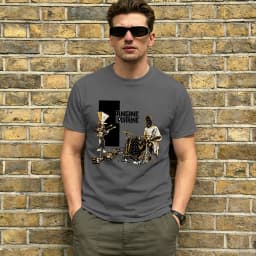 Angine De Poitrine T-Shirt for Men Rock Funny 100% Cotton Tee Shirt Round Neck Short Sleeve T Shirt Original Clothing