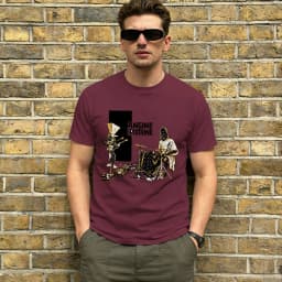 Angine De Poitrine T-Shirt for Men Rock Funny 100% Cotton Tee Shirt Round Neck Short Sleeve T Shirt Original Clothing