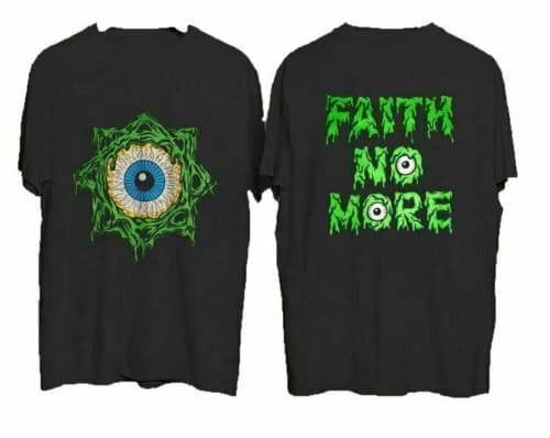 1992 Faith No More Retro T-shirt, Size S-4XL Retro Style Pop Music Retro Fashion Casual Short Sleeve