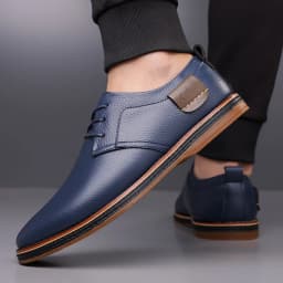 Men's Solid-Color Striped Business Formal Shoe Fashionable And Comfortable Oxford Shoe New Autumn Winter Casual Dress Party Shoe