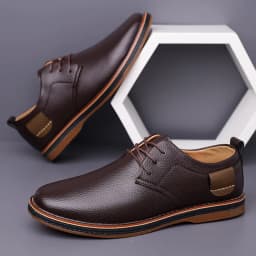 Men's Solid-Color Striped Business Formal Shoe Fashionable And Comfortable Oxford Shoe New Autumn Winter Casual Dress Party Shoe