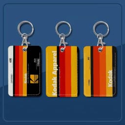K-Kodak Camera Brand Badge Holder Keychain For Bank Business Work Card Holder Student Card Protective Case Bus Card