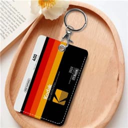 K-Kodak Camera Brand Badge Holder Keychain For Bank Business Work Card Holder Student Card Protective Case Bus Card