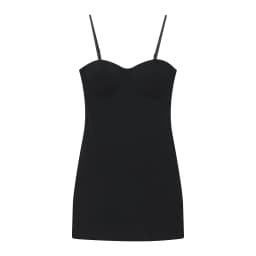 MUJER Black Corset Mini Dress Women Sexy Backless Slip Dress Woman Summer Night Short Dresses for Women Straps Evening Dresses