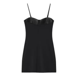 MUJER Black Corset Mini Dress Women Sexy Backless Slip Dress Woman Summer Night Short Dresses for Women Straps Evening Dresses