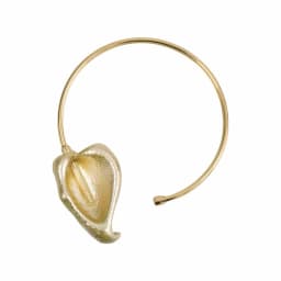 Simple Bohemian 3D Flower Metal Choker Leaf Gold Flower Necklace Adjustable Personalized Geometric Circular Collar Women