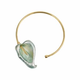 Simple Bohemian 3D Flower Metal Choker Leaf Gold Flower Necklace Adjustable Personalized Geometric Circular Collar Women