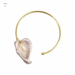 Simple Bohemian 3D Flower Metal Choker Leaf Gold Flower Necklace Adjustable Personalized Geometric Circular Collar Women