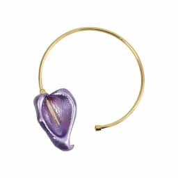 Simple Bohemian 3D Flower Metal Choker Leaf Gold Flower Necklace Adjustable Personalized Geometric Circular Collar Women