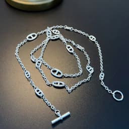Trendy Multi-Wear Silver Chain Necklace for Women Versatile Waist Belt, Bag Strap and Layered Choker Jewelry