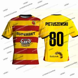 New 25/26 Białystok Football Match Jersey Polish Football T-shirt Jagiellonia Pululu 10 Football Jersey T-shirt Kids T-shirt