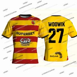 New 25/26 Białystok Football Match Jersey Polish Football T-shirt Jagiellonia Pululu 10 Football Jersey T-shirt Kids T-shirt
