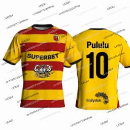 New 25/26 Białystok Football Match Jersey Polish Football T-shirt Jagiellonia Pululu 10 Football Jersey T-shirt Kids T-shirt