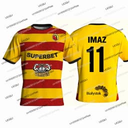 New 25/26 Białystok Football Match Jersey Polish Football T-shirt Jagiellonia Pululu 10 Football Jersey T-shirt Kids T-shirt
