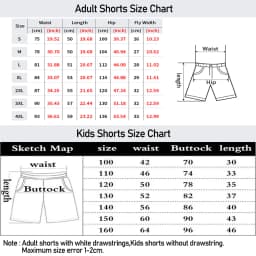 Potdemiel Aladdin Retro Genie Cartoon All Over Print Adult Kids Athleisure Shorts Family Summer Quick-drying Soft Comfy Stylish