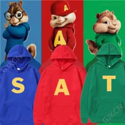 Alvin and The Chipmunks The Squeakquel's Pullover Women's Man Fashion Drop Shoulder Sweatshirt Available for Best Friend Hoodie